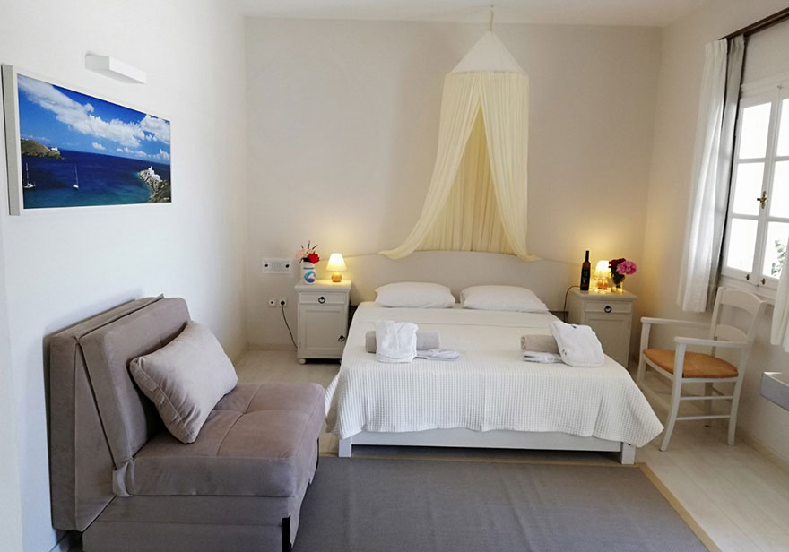 Standard δωμάτια στο ξενοδοχείο Πετάλι στη Σίφνο